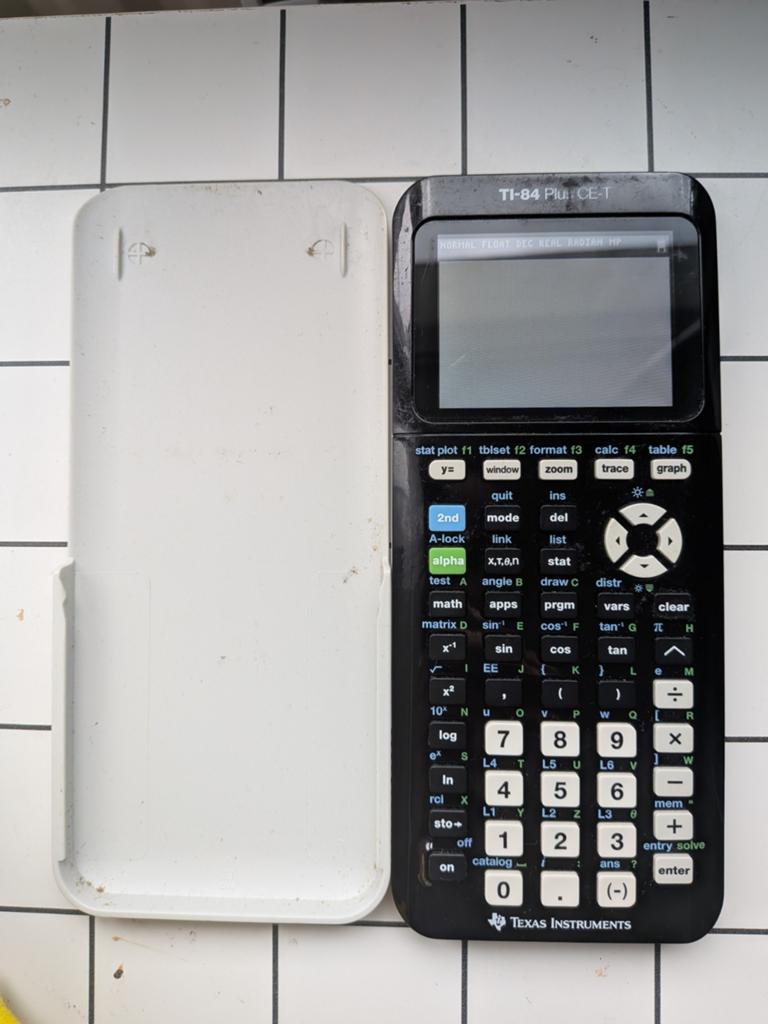 TI-84 Plus CE-T [Grafische Rekenmachine), Ophalen, Grafische rekenmachine, Gebruikt