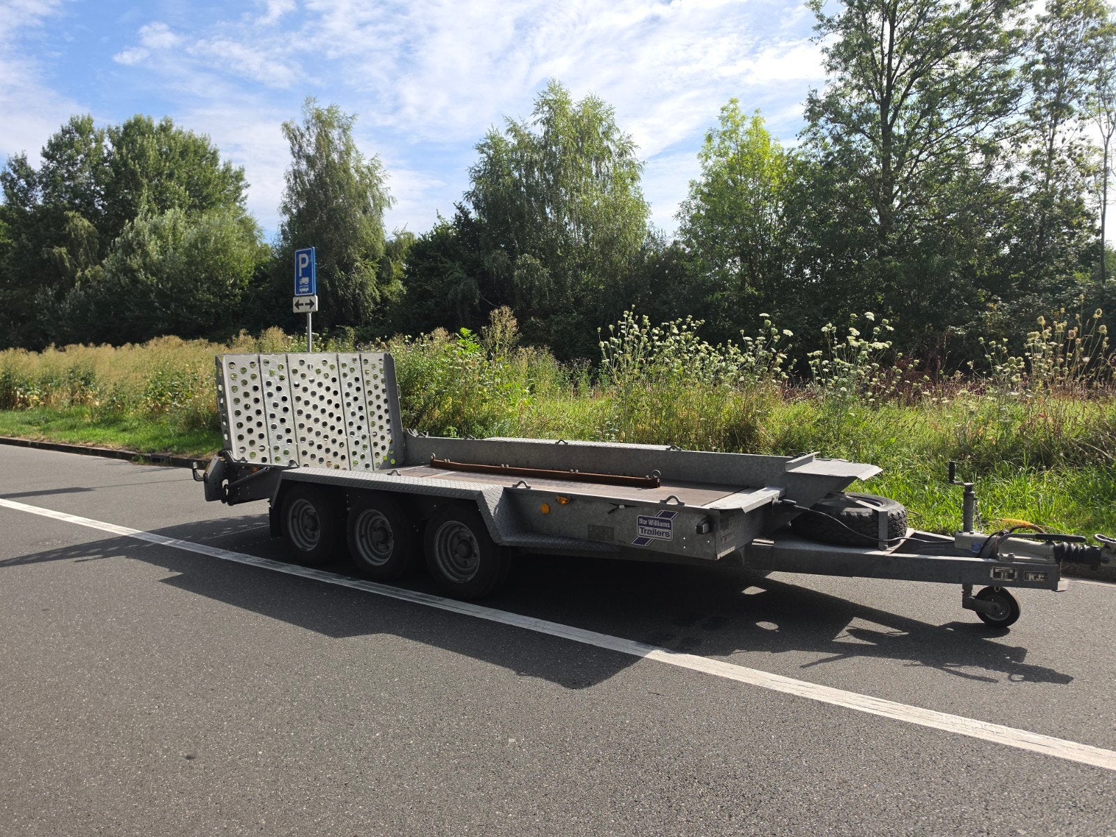Ifor Williams Machinetransporter - 3x1500 kg assen, Auto diversen, Aanhangers en Bagagewagens, Ophalen