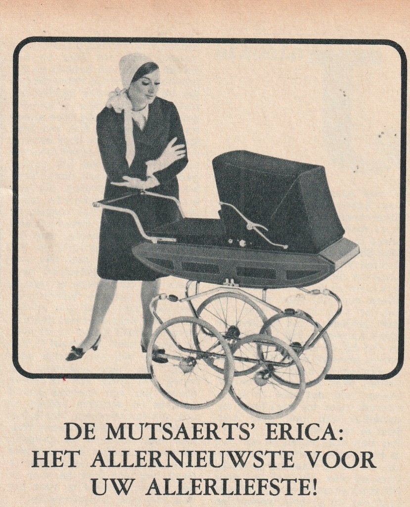 Retro reclame 1966 Mutsaerts Erica baby kinderwagen, Verzenden, Overige typen
