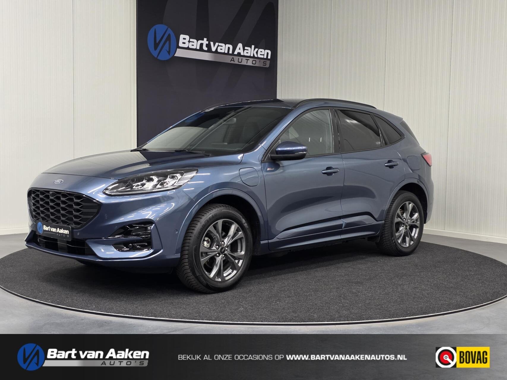 Ford Kuga 2.5 PHEV ST-Line X 2x Camera ACC Keyless Elektr. A, Auto's, Dealer onderhouden, Gebruikt, Zwart, 4 cilinders
