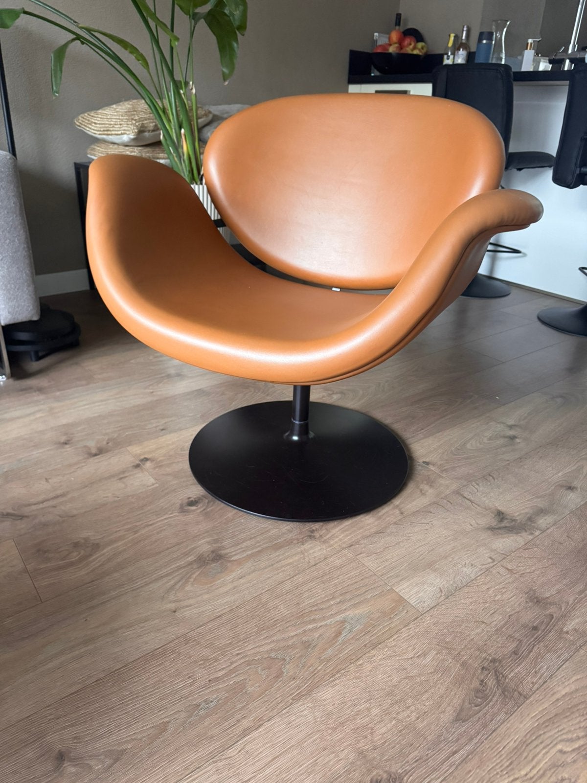 Artifort Tulip Midi fauteuil - Pierre Paulin, Ophalen, Luxe design, Gebruikt, Minder dan 75 cm