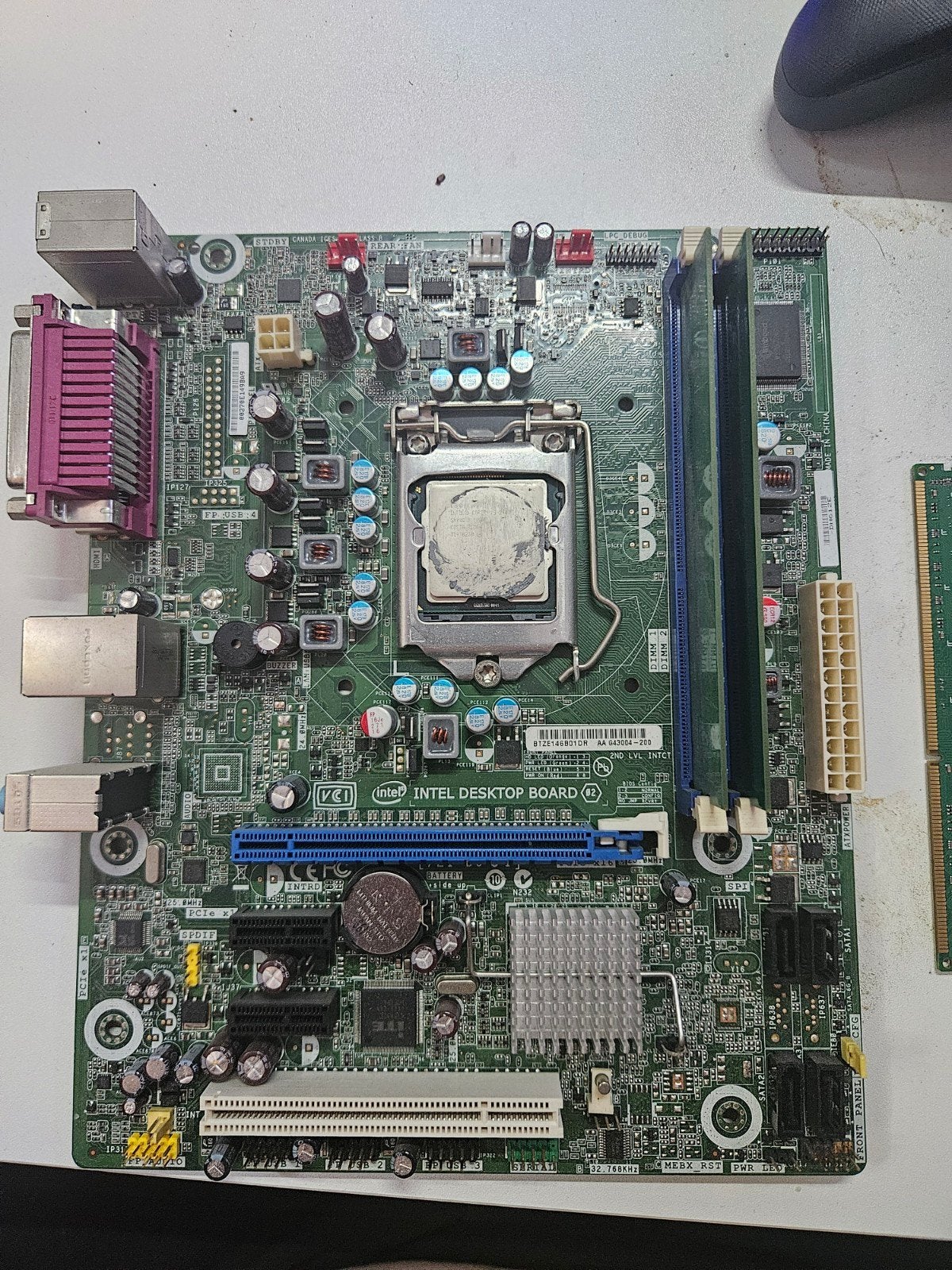Moederbord met cpu en ram, Computers en Software, Ophalen, DDR3, Zo goed als nieuw, Lga