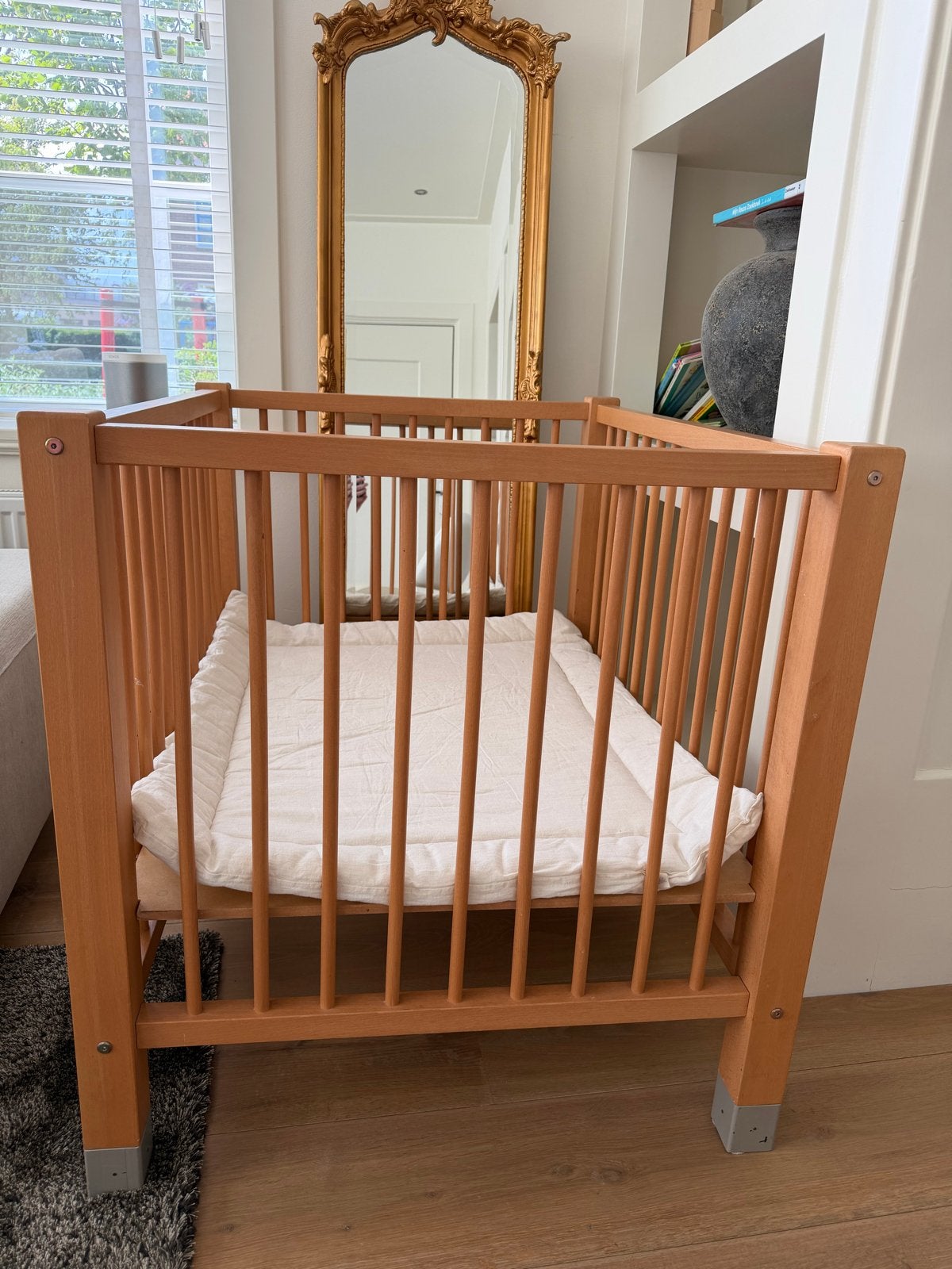 Box in prima staat - 100x80x85 cm, in hoogte verstelbaar, Kinderen en Baby's, Boxen, Ophalen, Gebruikt, Rechthoekig, In hoogte verstelbaar