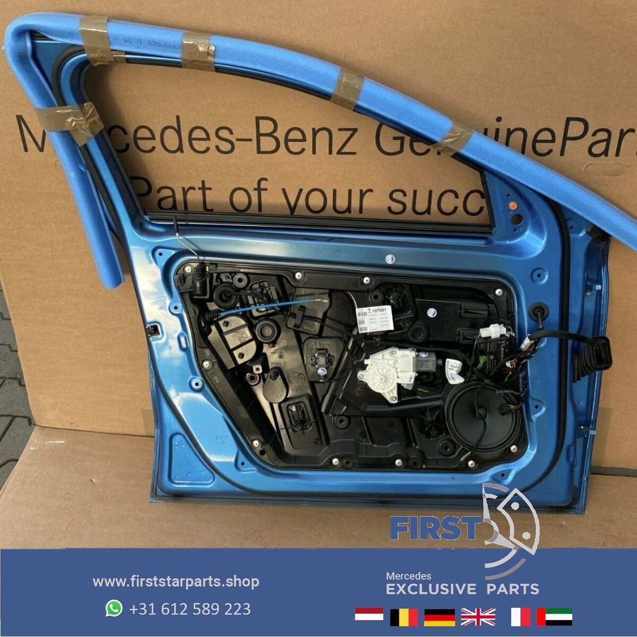 W156 deur LINKS portier Mercedes GLA 2013-2019 BLAUW Mercede, Gebruikt, -, Deur, Voor