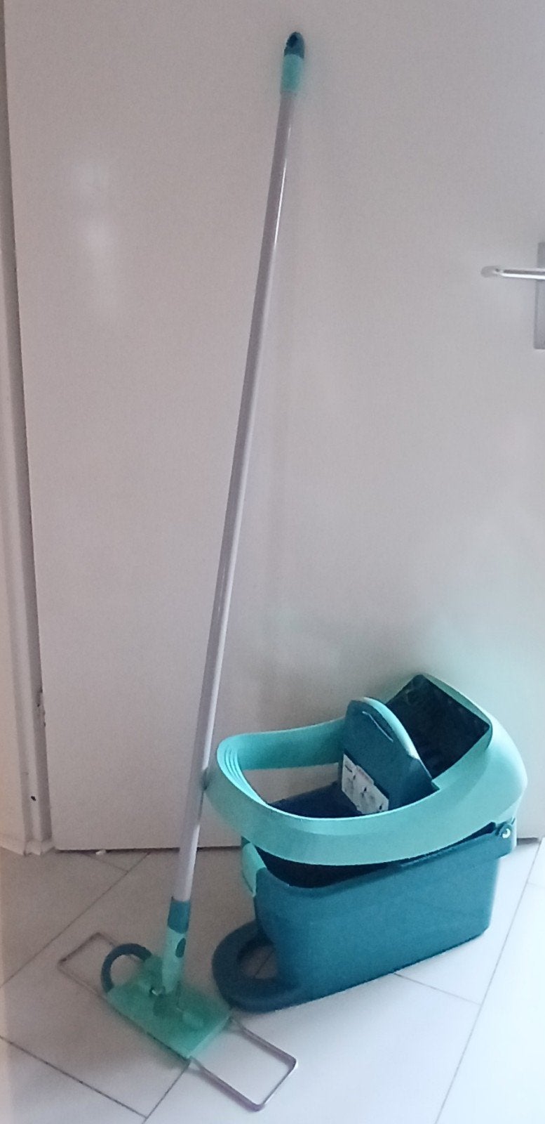 Leifheit Profi Vloerwisser XL - 42 cm met wieltjes, Ophalen, Mop of Dweil
