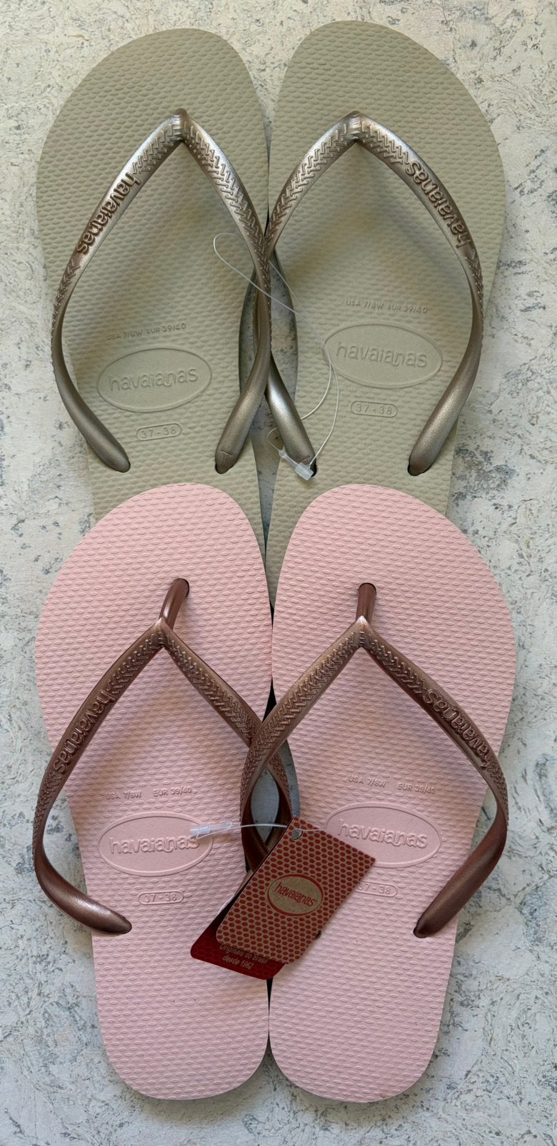 2x Havaianas alim slippers maat 37/38!, Slippers, Overige kleuren, Nieuw, Ophalen of Verzenden