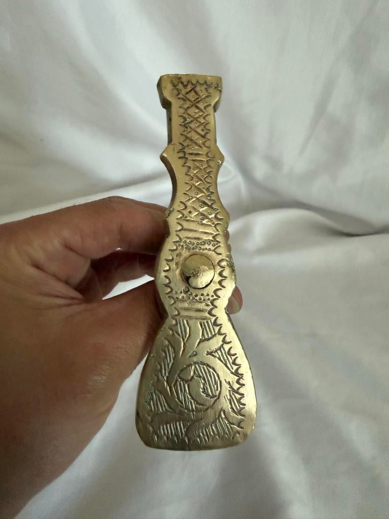 Antieke messing suikerhamer, Ophalen of Verzenden, Brons