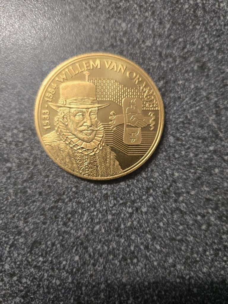 Mooie munt Willem van Oranje - Gouden herdenkingsmunt, Ophalen, Vóór koninkrijk, Losse munt, Goud