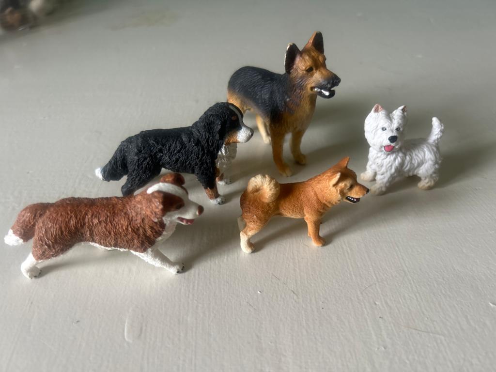 Schleich hondenfiguren - Diverse rassen, Ophalen of Verzenden, Gebruikt