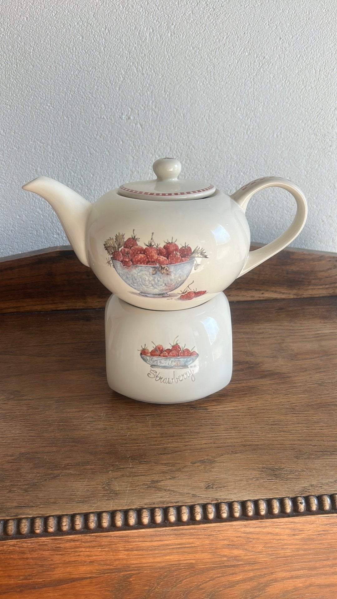 Jet (ter Steege) theepot met theelicht Summer Sweetness, Ophalen of Verzenden, Zo goed als nieuw, Porselein