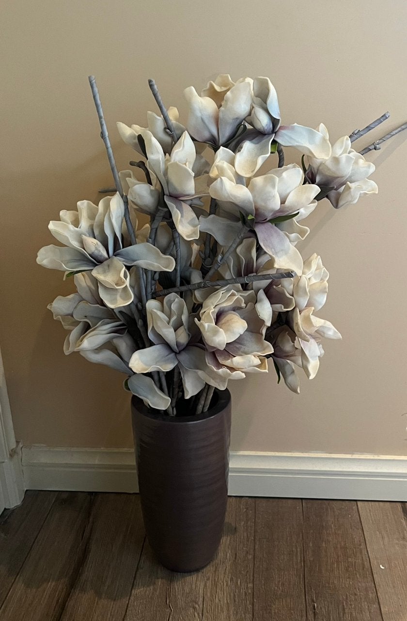 Bloem vaas met kunst bloemen, Huis en Inrichting, Woonaccessoires | Kunstplanten en Kunstbloemen, Ophalen, Zo goed als nieuw