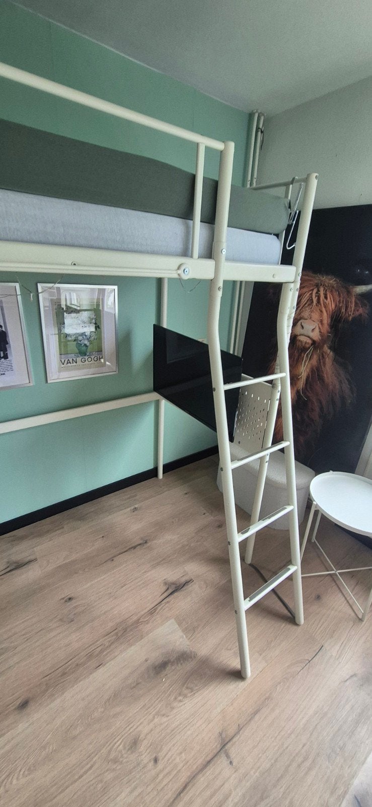IKEA VITVAL Hoogslaper - Wit, zo goed als nieuw, Ophalen, Eenpersoons, Zo goed als nieuw, 200 cm