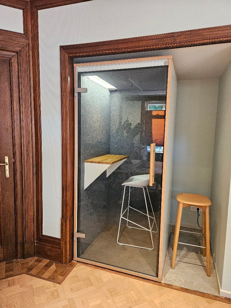 Akoestische Telefooncabines - 100 x 100 x 220cm, Receptie of Entree, Ophalen, Gebruikt, Overige typen