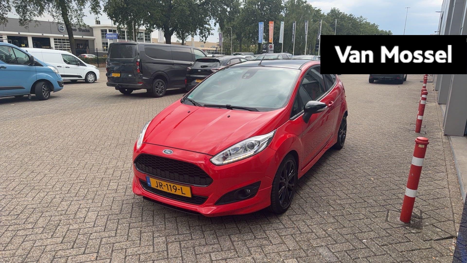 Ford Fiesta 1.0 EcoBoost Red Edition airco | cruise control, Auto's, Ford, Voorwielaandrijving, 12 maanden, Stof, Euro 6