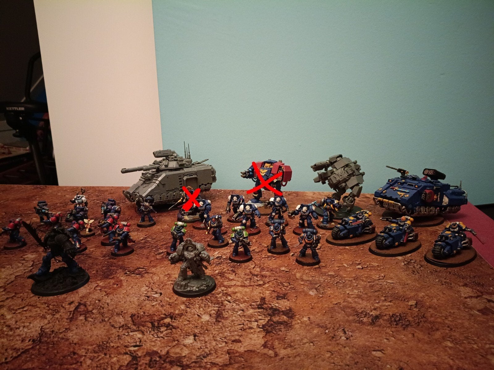 Warhammer 40k space marine leger, Figuurtje(s), Ophalen of Verzenden, Geverfd, Warhammer 40000