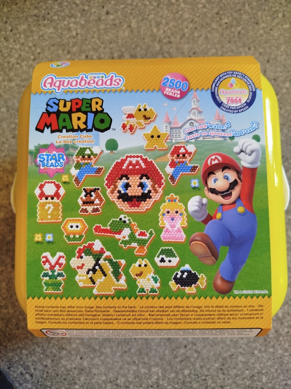 Aquabeads Super Mario Creation Cube - 2500 kralen, Ophalen of Verzenden, Nieuw, Knutselen