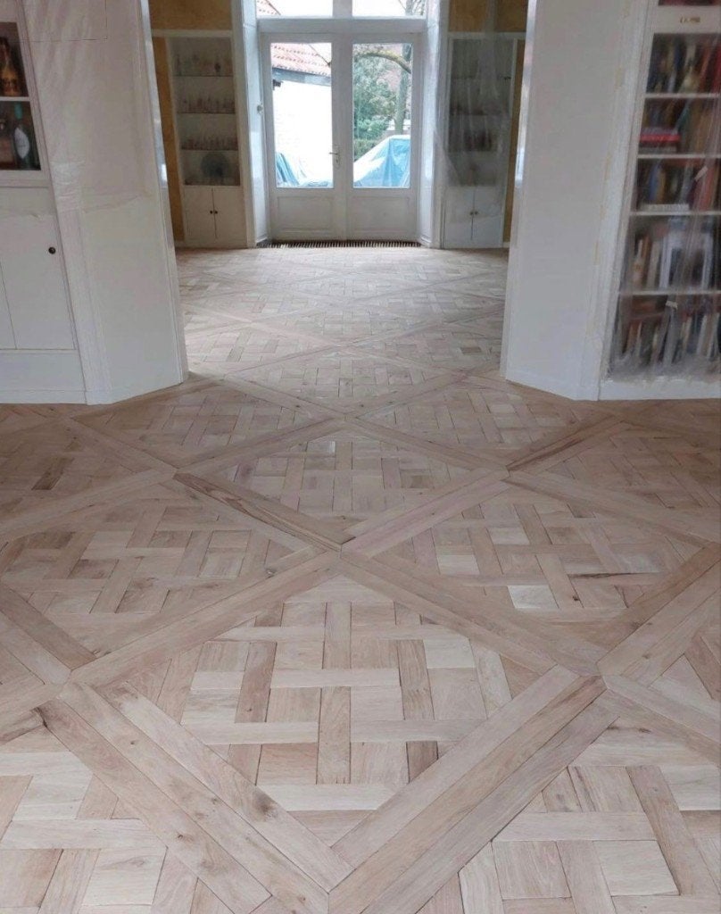 Versailles eiken houten vloer - geschikt op vloerverwarming, Ophalen of Verzenden, Gebruikt, 75 m² of meer, Overige typen