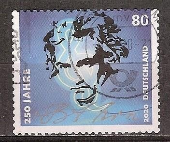 Duitsland Bund, Beethoven, (zelfkl.), 2020., Ophalen of Verzenden, 1990 tot heden, Gestempeld