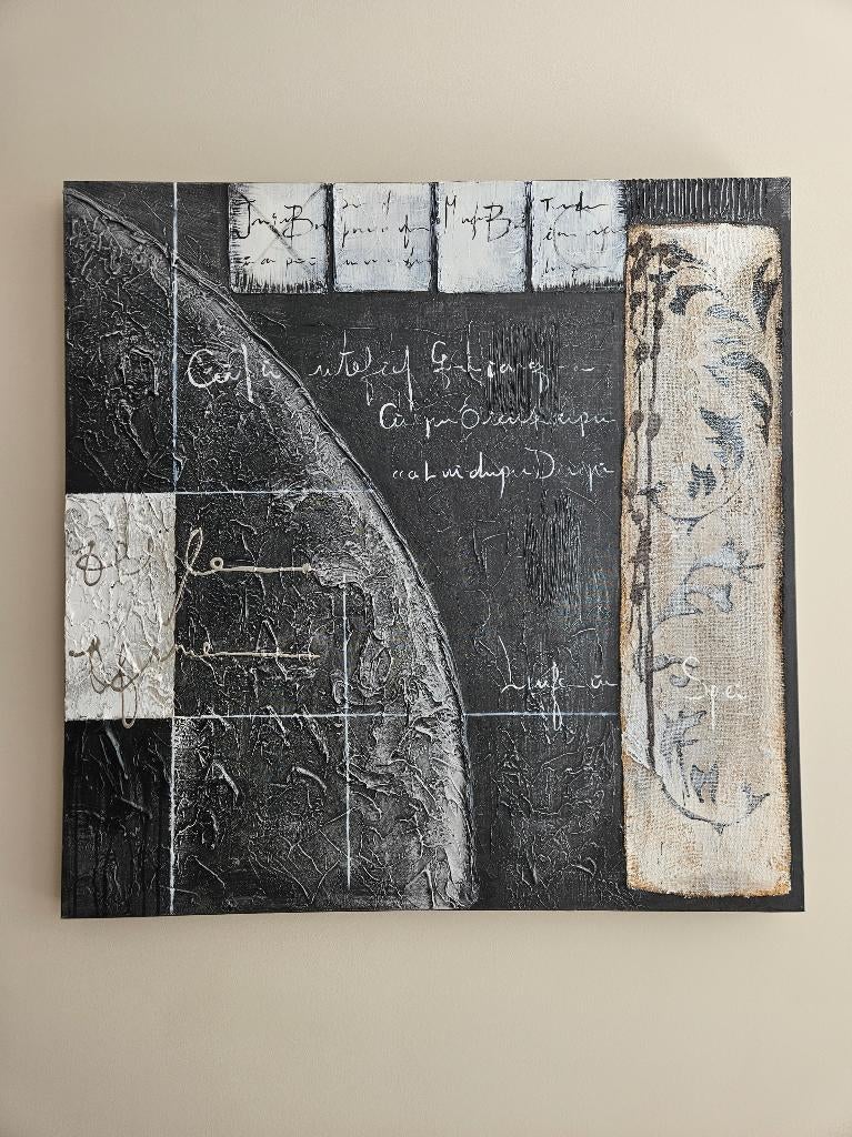 Schilderij, Ophalen of Verzenden, Zo goed als nieuw, Schilderij, 75 tot 100 cm