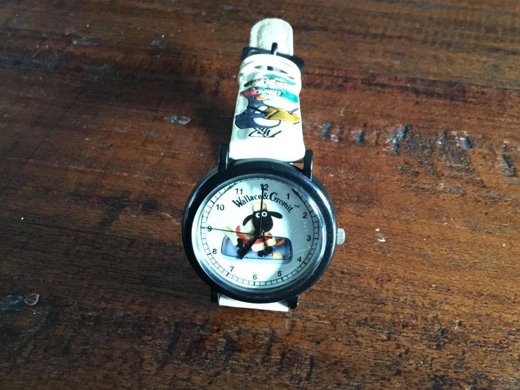 Wallace en Gromit horloge, Ophalen of Verzenden, Zo goed als nieuw, Wit, Jongen of Meisje