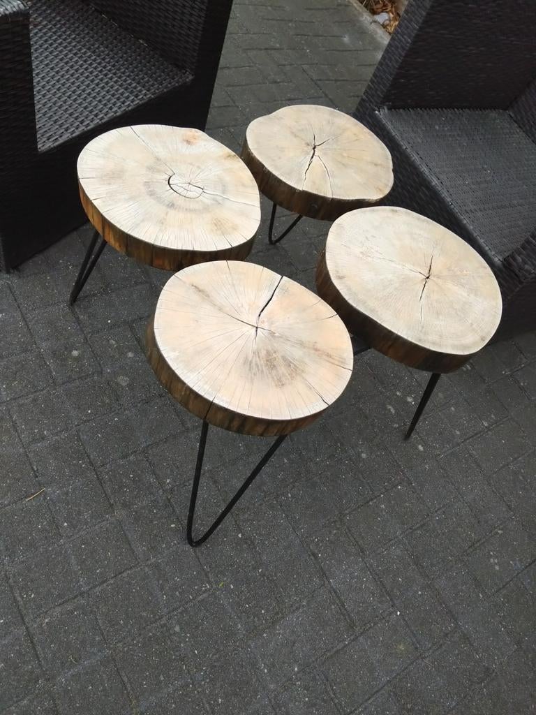 Leuke bijzet tafel, Huis en Inrichting, Tafels | Salontafels, Gebruikt, 50 tot 100 cm, Rond, Modern
