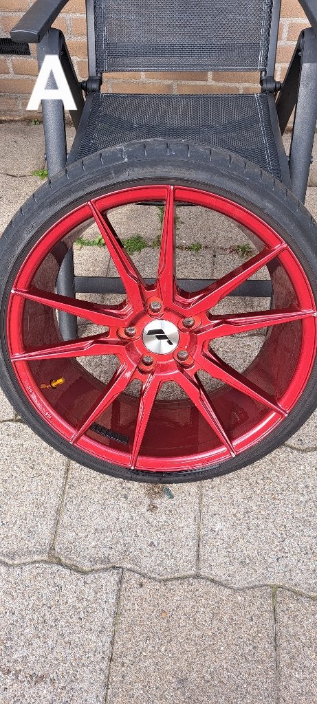 JR21 Candy Red  Velgen en banden, Auto-onderdelen, Banden en Velgen, Gebruikt, Banden en Velgen, Personenwagen, Ophalen