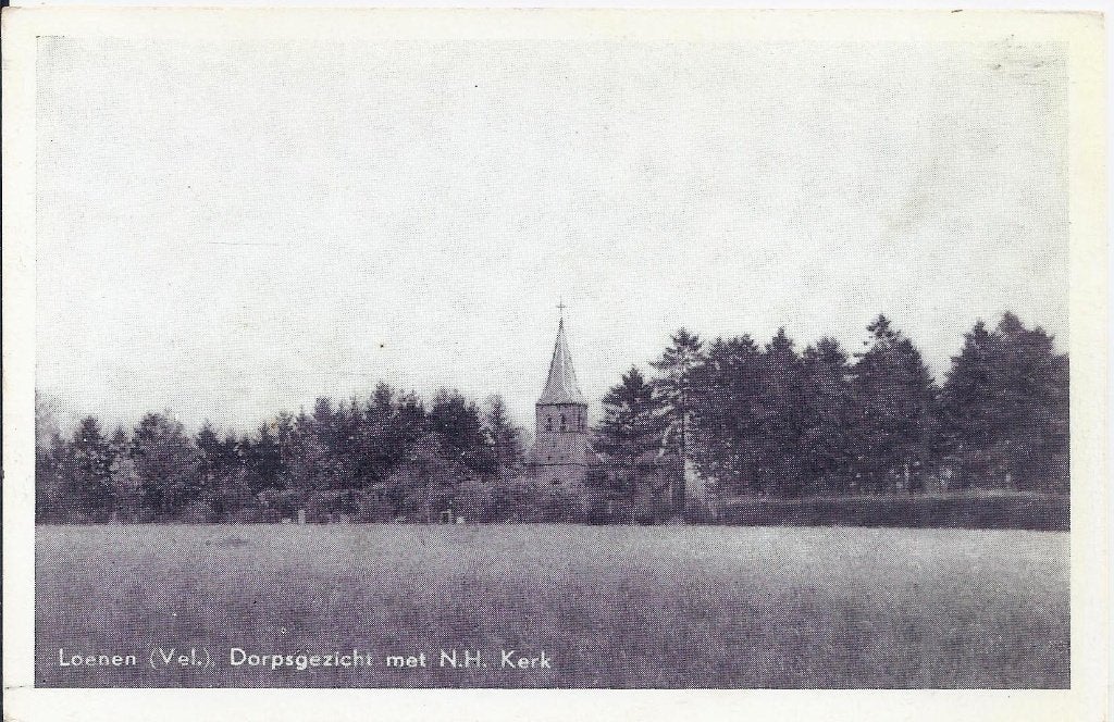A29 Ongelopen Ansichtkaart Loenen Dorpsgezicht, Verzamelen, Ophalen of Verzenden, 1960 tot 1980, Ongelopen, Gelderland