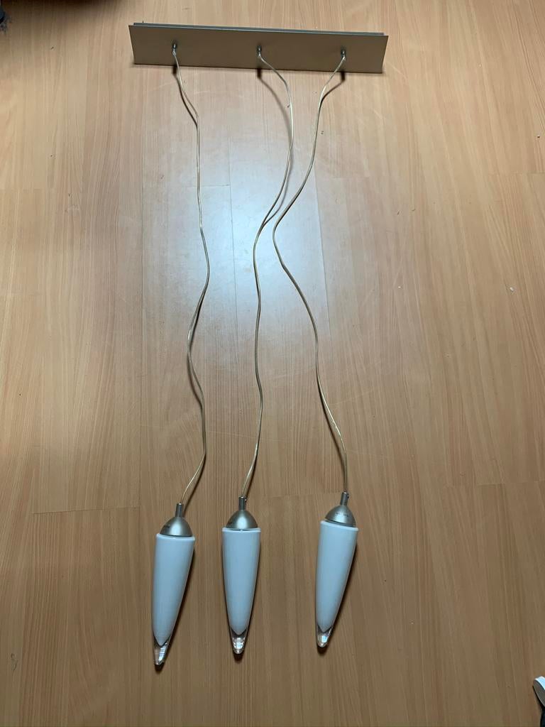 Hanglamp. 3 “druppels”. Glas, Ophalen of Verzenden, Zo goed als nieuw