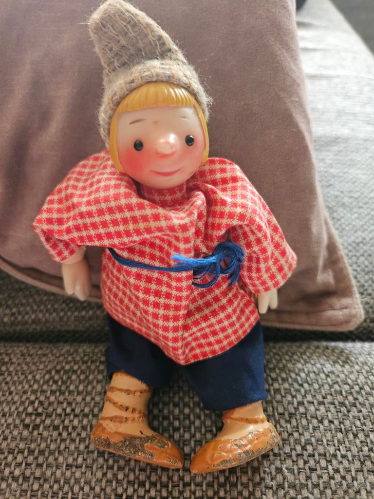 Russian Emelya Doll Vinyl Plastic & Cloth jaren 50, Ophalen of Verzenden, Gebruikt, Overige typen