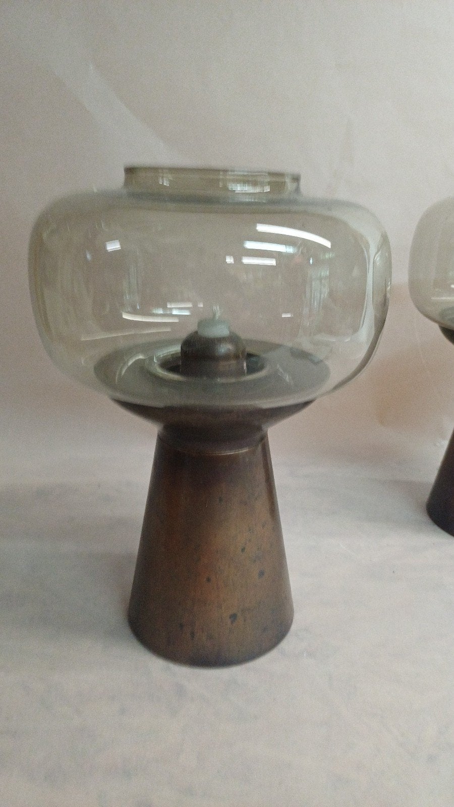 Vintage FOHL West-Germany candleholder 2x, Ophalen of Verzenden, Kaars
