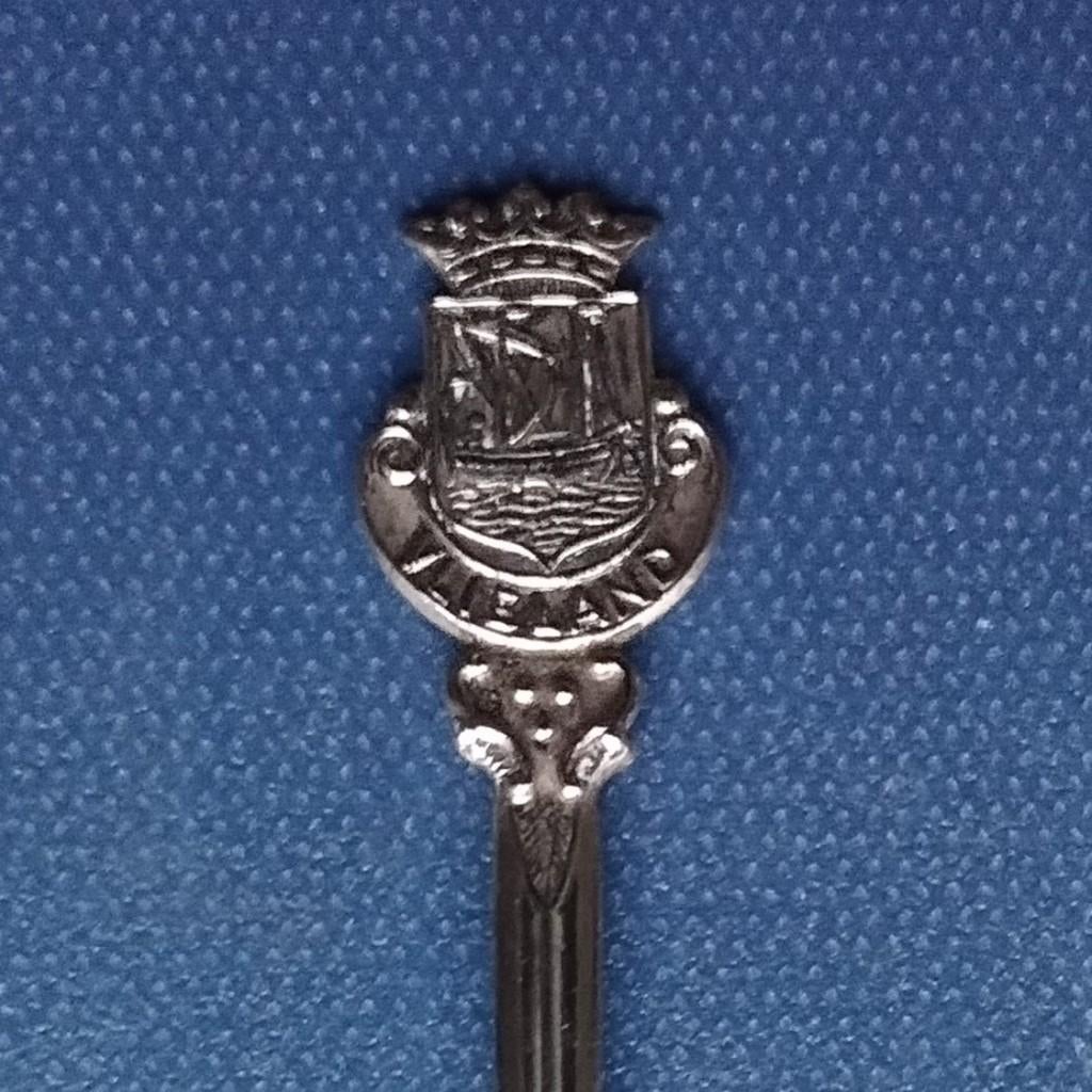 verzilverde lepeltje, moccalepeltje Vlieland (P sterretje), Ophalen of Verzenden
