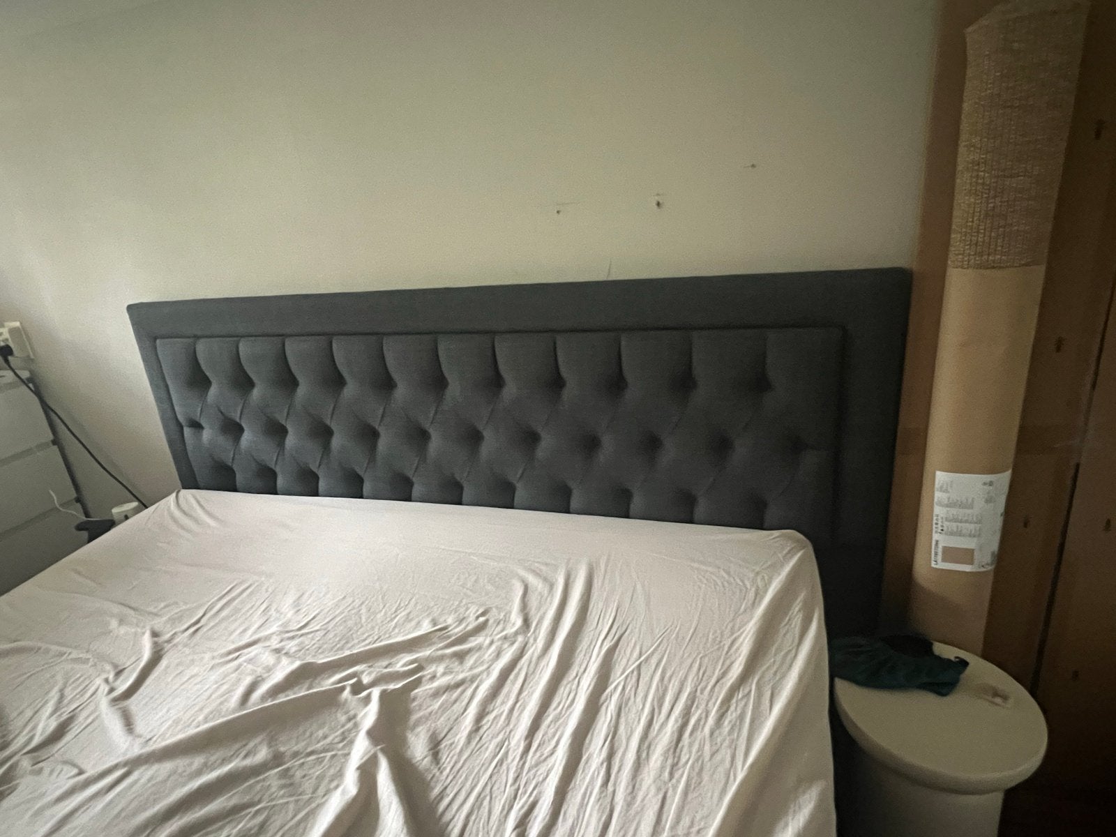 Gratis Boxspring 180x200 met hoofdbord, Huis en Inrichting, Slaapkamer | Bedden, Ophalen, Gebruikt, Tweepersoons, 180 cm
