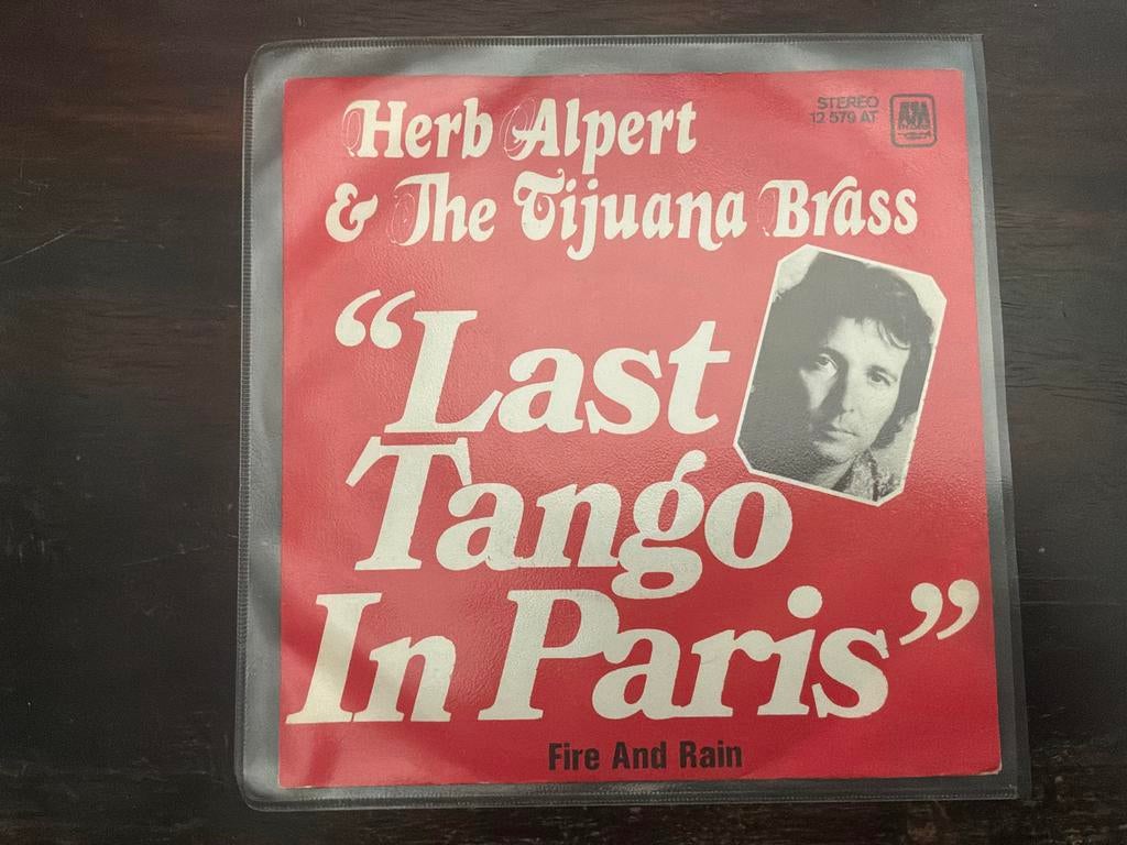 Herb Alpert - Last Tango In Paris / Fire And Rain (Single), Gebruikt, 7 inch, Single, Ophalen of Verzenden