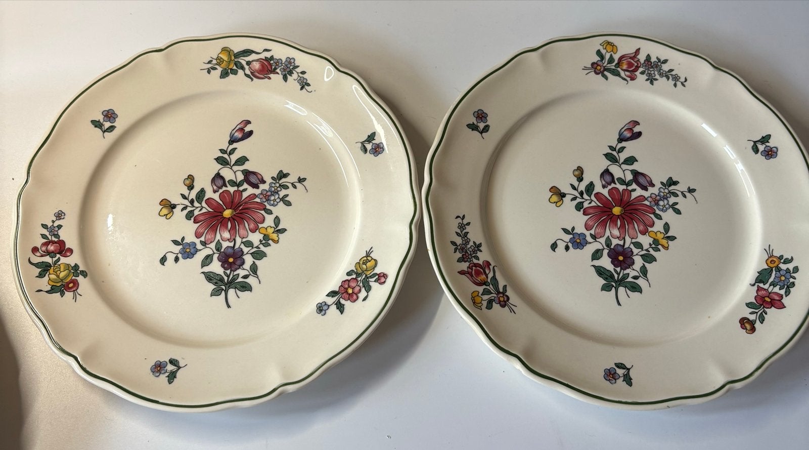 Alt Straßburg twee ontbijtborden, Gebruikt, Villeroy & Boch, Vintage, Ophalen of Verzenden