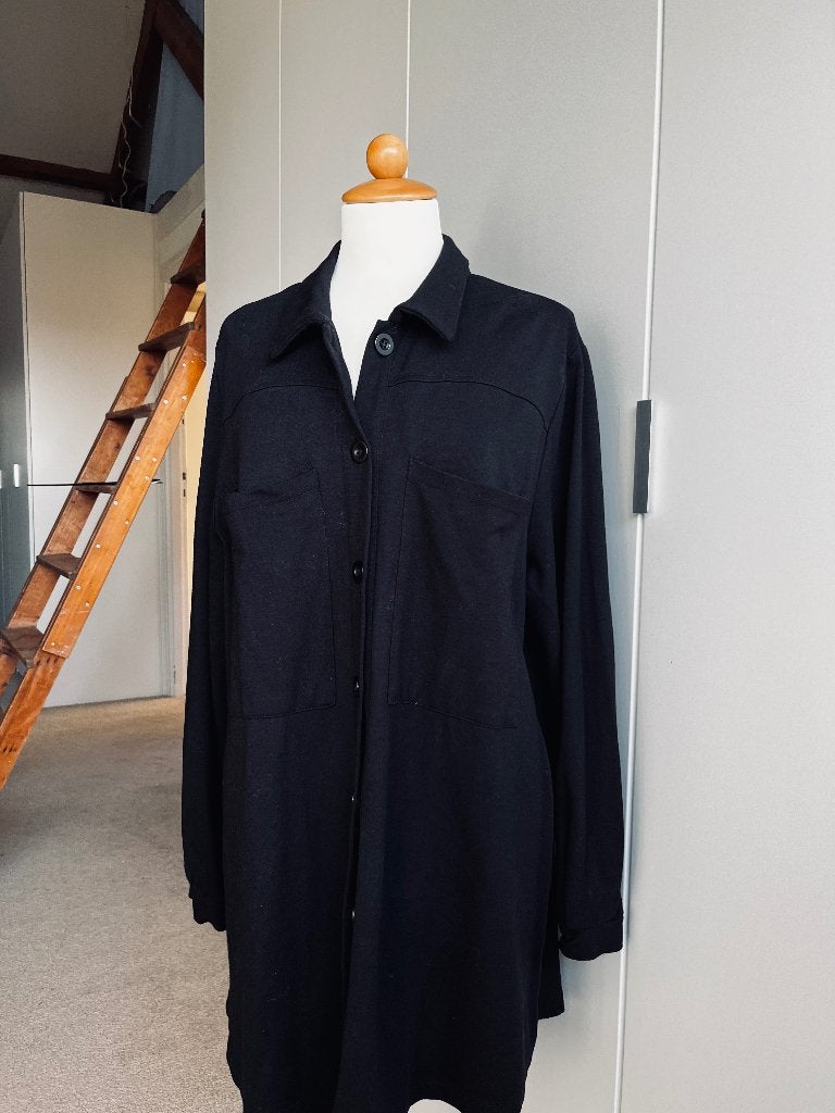 Stoer Zwart Ciso Blouse jasje mt L 46 48 Z.G.A.N, Zwart, Trui of Vest, Ciso, Ophalen of Verzenden