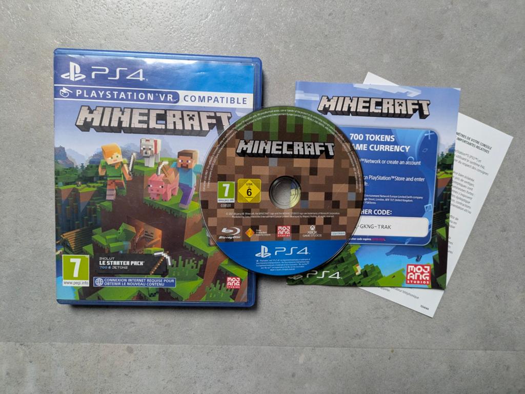 Minecraft PS4 spelletje, Avontuur en Actie, 1 speler, Ophalen of Verzenden, Zo goed als nieuw