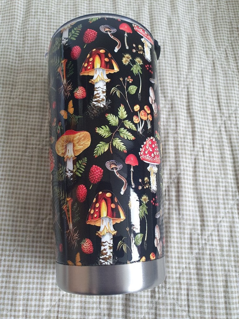 Autumn forest stainless steel coffee thee mug, Huis en Inrichting, Overige typen, Nieuw, Ophalen of Verzenden, Overige stijlen