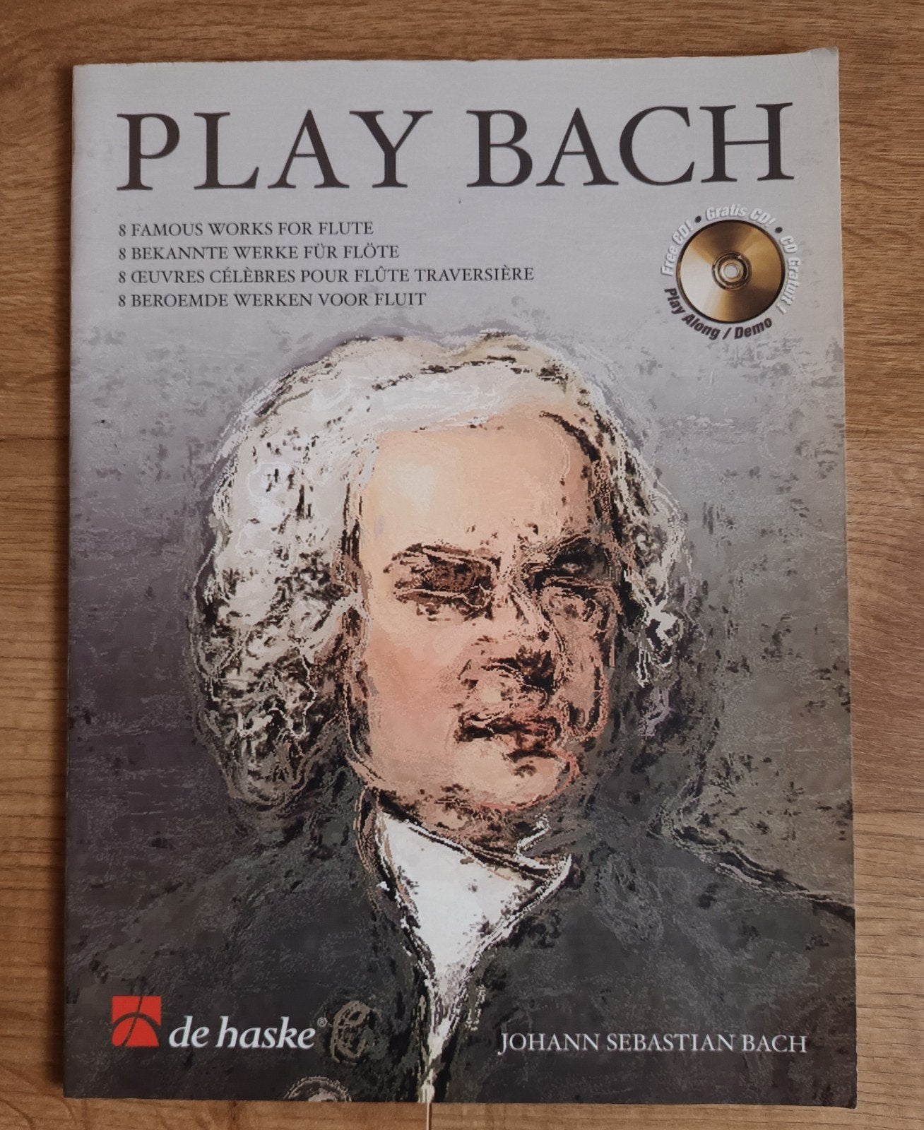 Play Bach - 8 beroemde werken voor fluit met CD, Klassiek, Les of Cursus, Dwarsfluit of Piccolo, Ophalen of Verzenden