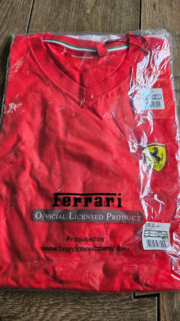 Nieuw Ferrari T-shirt Rood - Officieel Gelicentieerd Product, Ferrari, Ophalen of Verzenden, Rood, Maat 56/58 (XL)