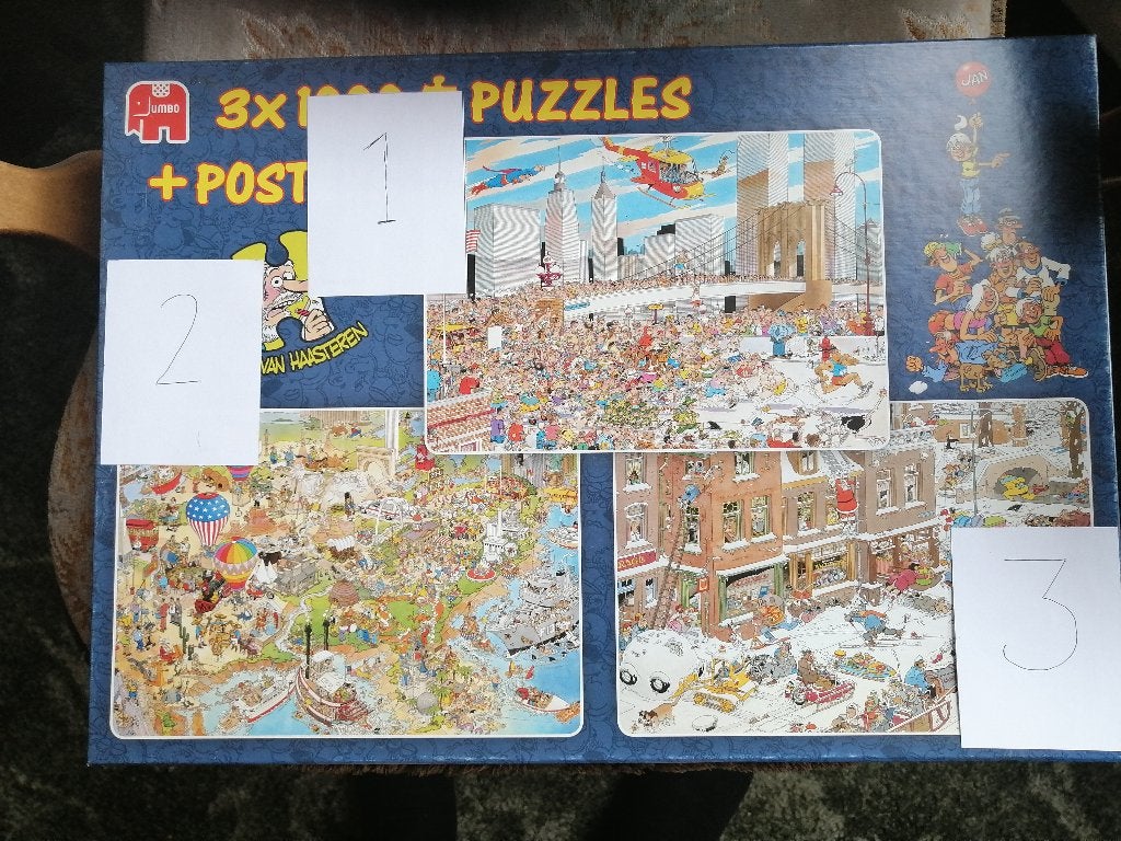jan van haasteren, Ophalen, 500 t/m 1500 stukjes, Zo goed als nieuw, Legpuzzel
