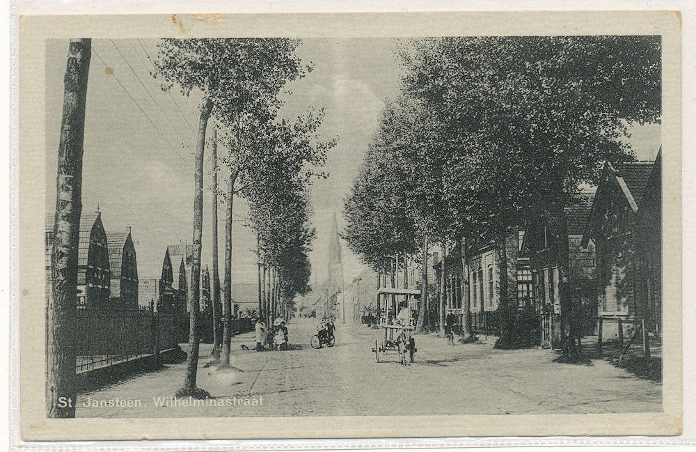 St. Jansteen - Wilhelminastraat  1942, Ophalen of Verzenden, 1940 tot 1960, Gelopen, Zeeland