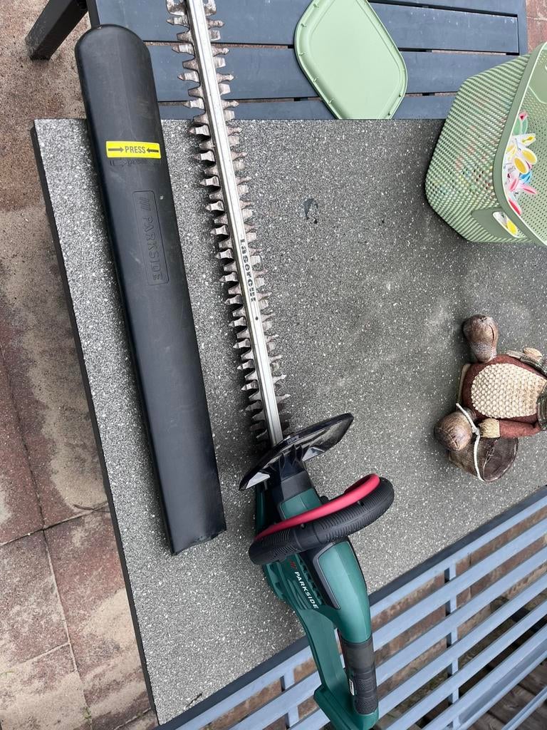 Parkside 20v Accu heggenschaar - zonder accu, Tuin en Terras, Ophalen, Gebruikt, Accu