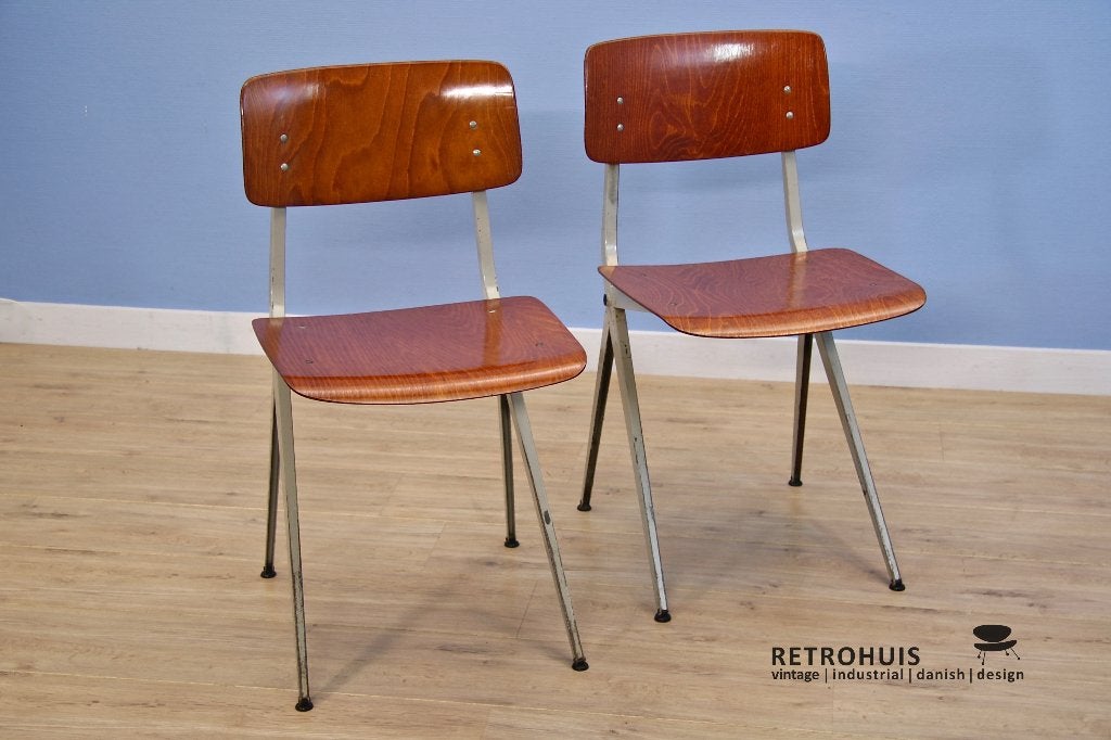 Set vintage stoelen teak Marko 1960s retro, Ophalen, Gebruikt, Bruin, Twee