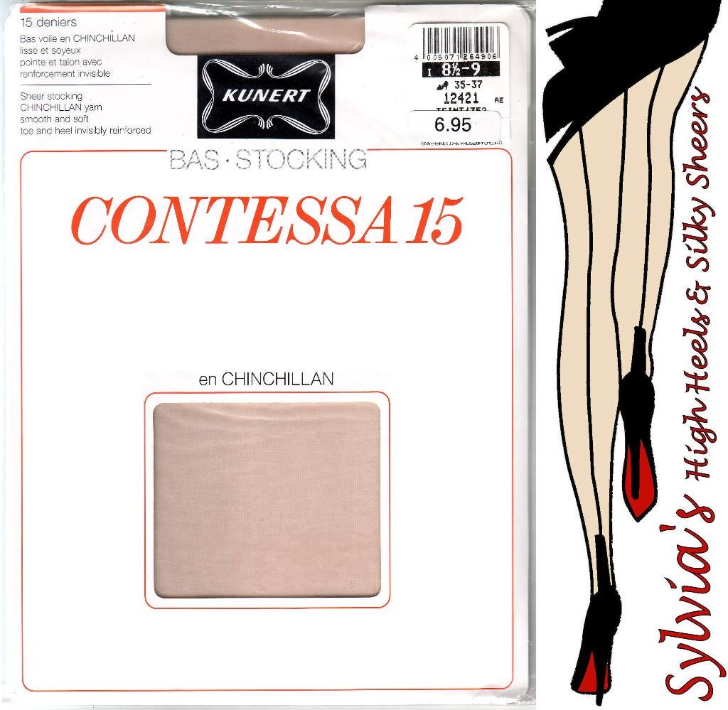 Kunert Contessa 15 den. sheer nylons m. I (schoen. 35-37), Overige typen, Overige kleuren, Verzenden, Maat 35 t/m 38