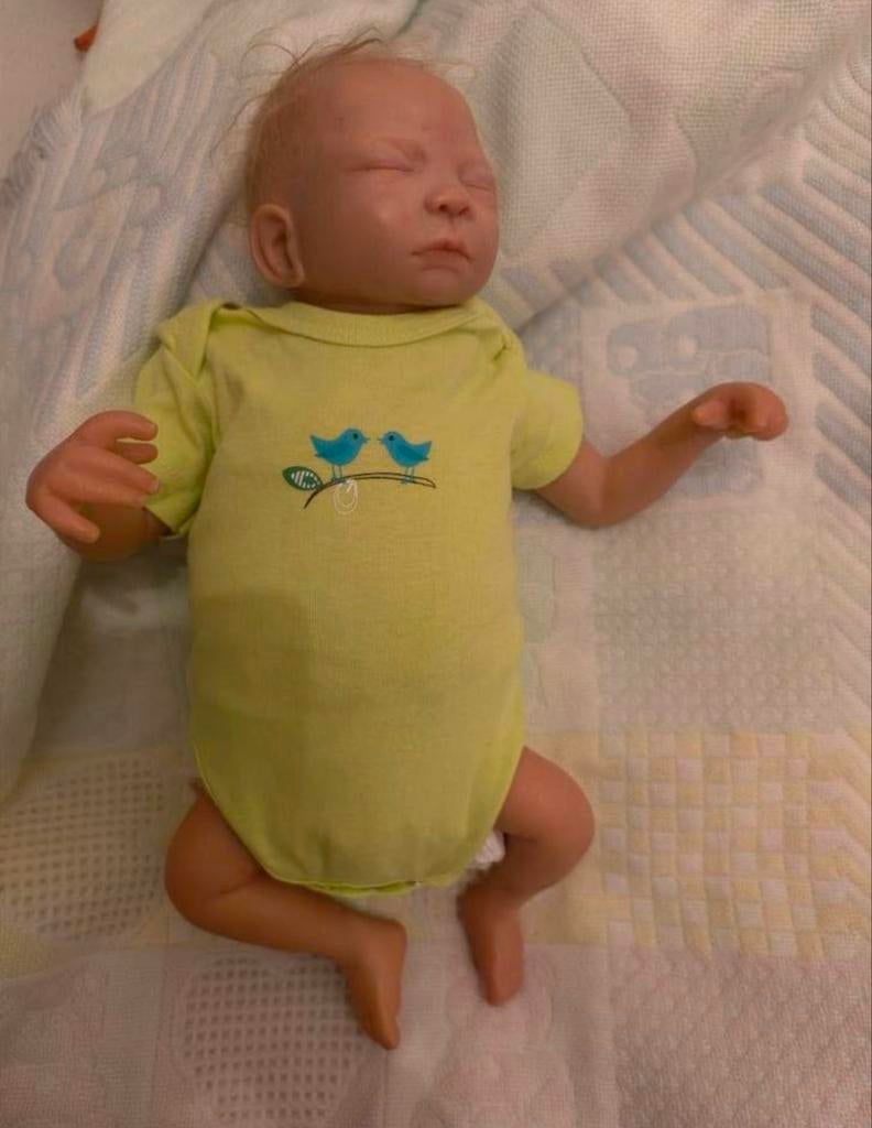 Reborn baby Dana van Anneke Doeven, Ophalen of Verzenden, Zo goed als nieuw, Babypop, Levensecht of Reborn