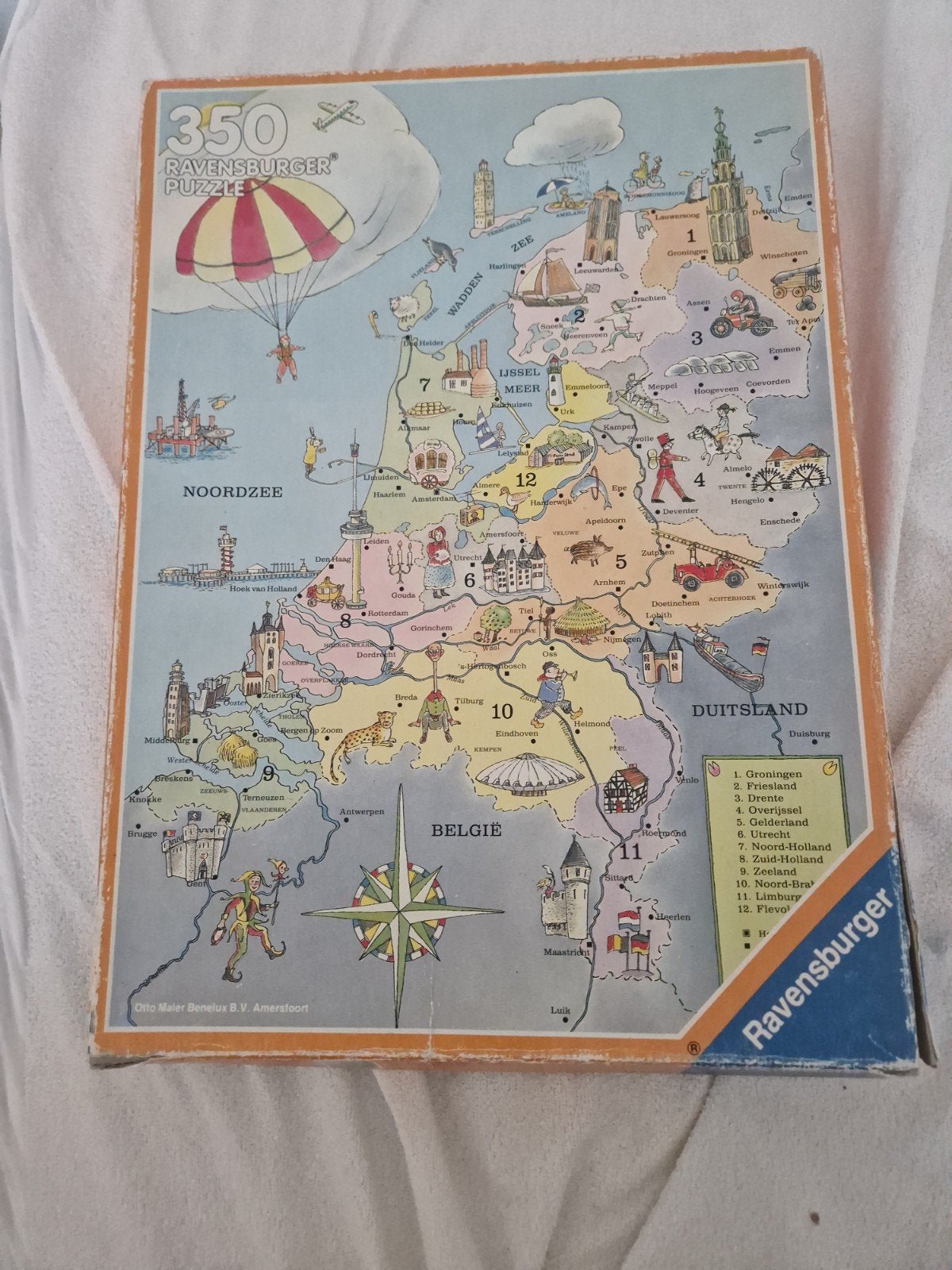 Ravensburger Puzzel Nederland Kaart 350 Stukjes, Ophalen, Minder dan 500 stukjes, Gebruikt, Legpuzzel
