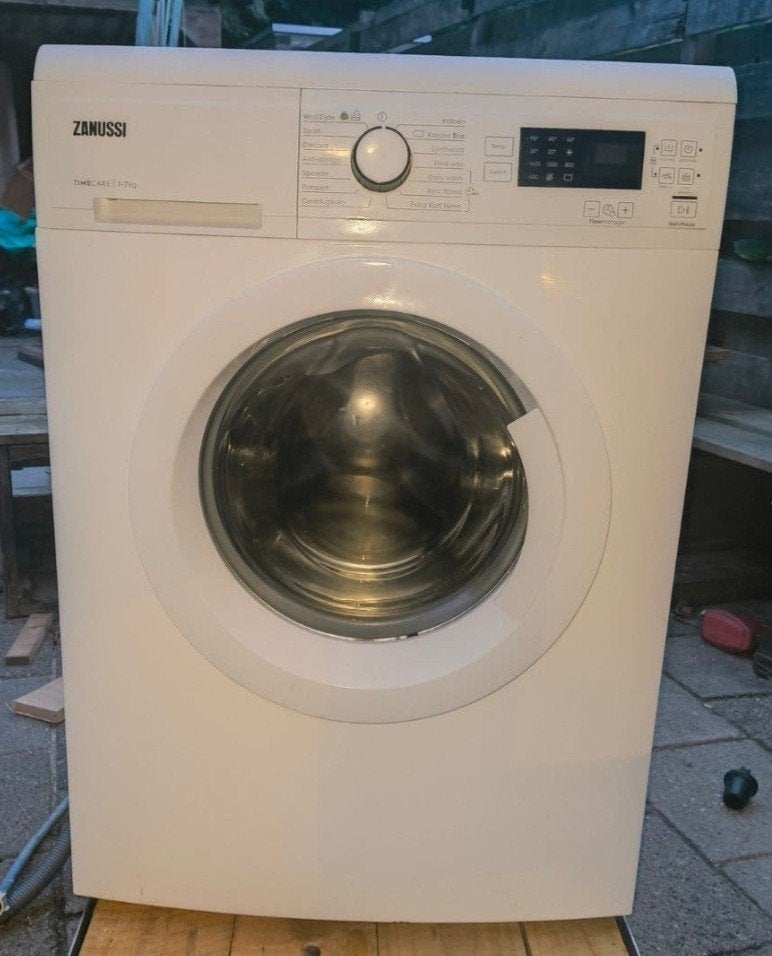 Zanussi Wasmachine 7kg, Witgoed en Apparatuur, Ophalen, Gebruikt, Voorlader, 85 tot 90 cm
