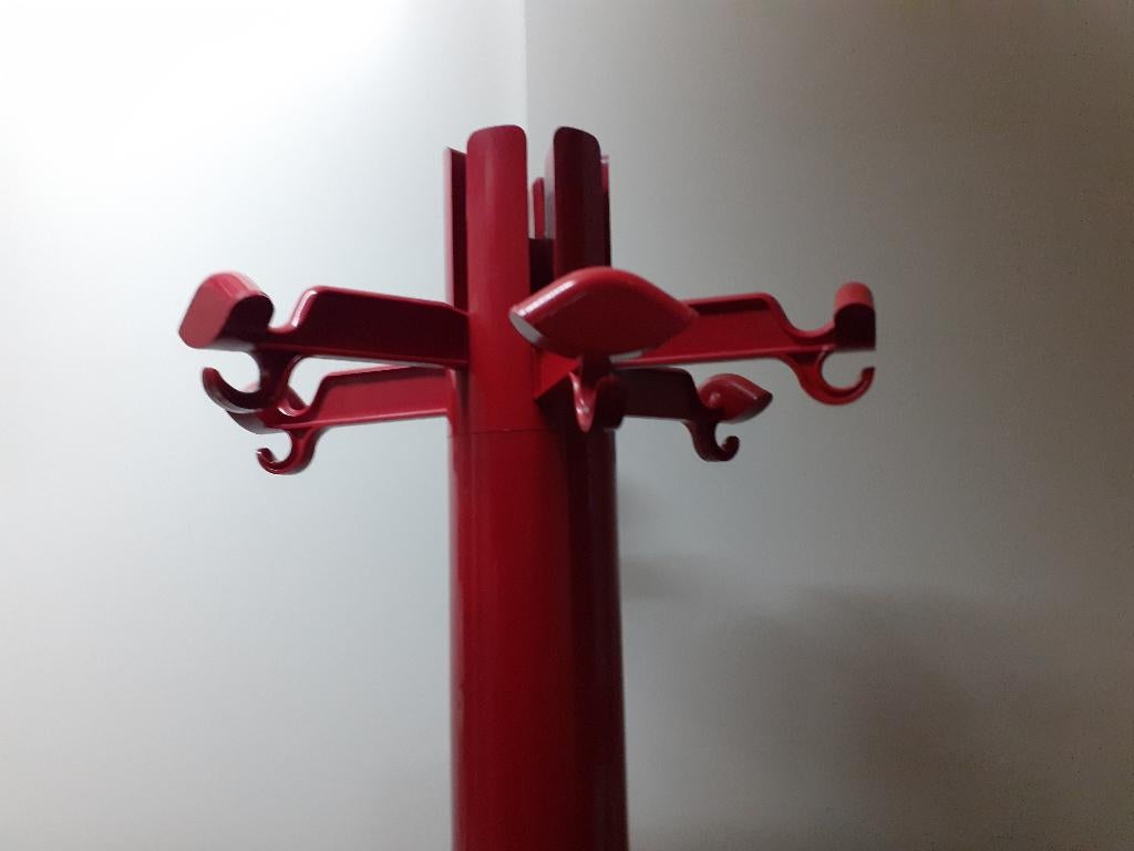 rood kunststof Planta kapstok Piretti design jaren 70 retro, Ophalen, Kunststof, Gebruikt, Piretti