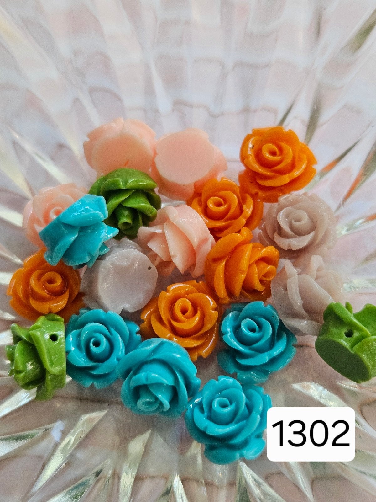20x rozen kralen (1302), Hobby en Vrije tijd, Ophalen of Verzenden, Nieuw, Kraal