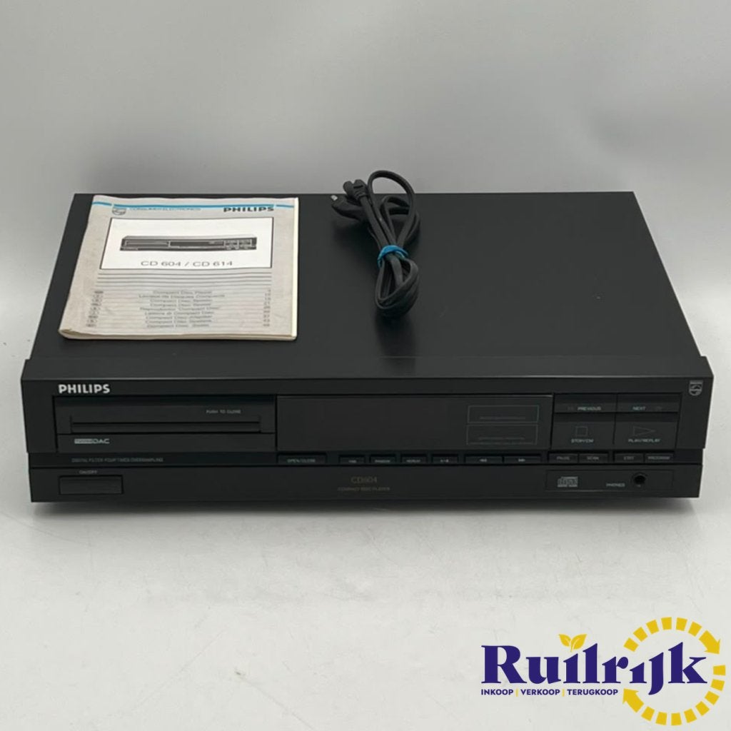 Philips CD604 CD Speler Swing arm tech - Nette staat, Philips, Zo goed als nieuw, Support@philips.com, Philips Center
Amstelplein 2
1096 BC Amsterdam
Netherlands